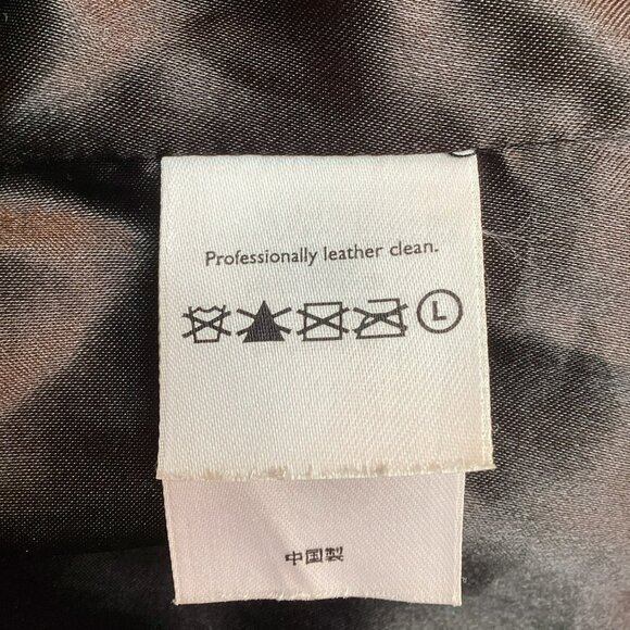 Eddie Bauer Stine Legend Moto Jacket Womens XL Genuine Pebbled Leather Jacket Bl - Picture 10 of 11